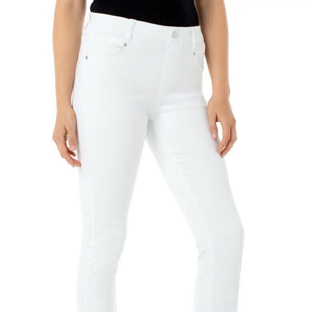 Liverpool BNWOT ankle skinny jeans sz 0 NEW missing rivet on pocket "gia glider"